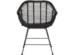 Lot De 2 Chaises De Salle à Manger En Rotin Noir -Mobilia Boutique chaise 21699425