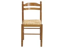 Lot De 6 Chaises JEANNE - Hêtre Massif & Assise Paille De Riz -Mobilia Boutique chaise 219027