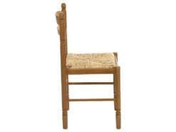Lot De 6 Chaises JEANNE - Hêtre Massif & Assise Paille De Riz -Mobilia Boutique chaise 219031
