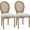 Lot De 2 Chaises Louis XVI Cannage VERSAILLES Lin Beige -Mobilia Boutique chaise 21988543
