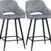 Lot De 2 Chaises De Salon SAMUEL Gris Et Noir -Mobilia Boutique chaise 21988553