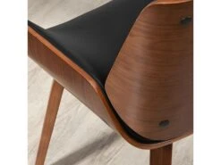 Lot De 2 Chaises Vintage TRALEE Aspect Bois De Noyer -Mobilia Boutique chaise 22099315