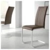 Duo De Chaises Similicuir Marron - LUMBA