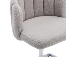 Lot De 2 Chaises Godole - Structure En L - Dossier En Forme De Pétale - Cachemire - Gris & Argent -Mobilia Boutique chaise 22125363