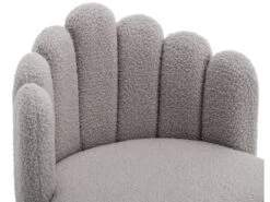 Lot De 2 Chaises Godole - Structure En L - Dossier En Forme De Pétale - Cachemire - Gris & Noir -Mobilia Boutique chaise 22125393