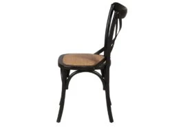 Chaise En Bois Noire Villa Florence - Bistrot -Mobilia Boutique chaise 22134877