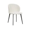 Chaise TOLO Tissus Bouclé Blanc, Dimension H80 X L51 X P55, Idéal Pour Votre Cuisine Ou Salle à Manger 2 Chaise TOLO Tissus Bouclé Blanc, Dimension H80 X L51 X P55, Idéal Pour Votre Cuisine Ou Salle à Manger -Mobilia Boutique chaise 22188759