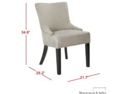 Chaise Argile 55 X 64 X 87.88 Cm - Luanne -Mobilia Boutique chaise 22251745