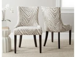 Chaise Taupe 62 X 55 X 92.45 Cm - Marcelina -Mobilia Boutique chaise 22251749