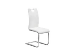 Chaise SOFI PU Blanc, Dimension H99 X L43 X P57 Cm, Idéal Pour Votre Cuisine Ou Salle à Manger