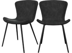 Chaise Gildas Gris Foncé (lot De 2)