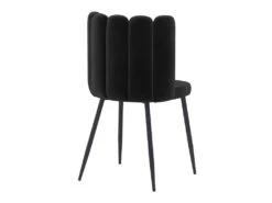 Chaise Rosy En Velours Noir (lot De 2) -Mobilia Boutique chaise 22352383