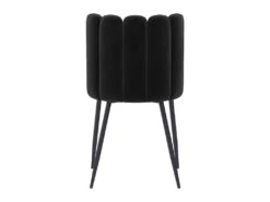 Chaise Rosy En Velours Noir (lot De 2) -Mobilia Boutique chaise 22352385