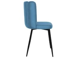 Chaise Rosy En Velours Bleu (lot De 2) -Mobilia Boutique chaise 22352413