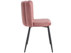Chaise Rosy En Velours Vieux Rose (lot De 2) -Mobilia Boutique chaise 22352433