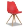 Chaise SEVENTY PU Rouge, Dimension H86 X L49 X P51 Cm, Idéal Pour Votre Cuisine Ou Salle à Manger -Mobilia Boutique chaise 22355751
