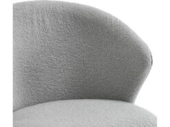 Lot De 2 Chaises De Salle à Manger - Tissu En Sherpa - Gris -Mobilia Boutique chaise 22477349