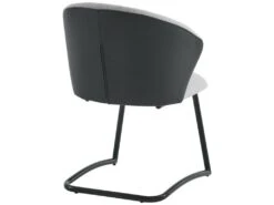 Lot De 2 Chaises De Salle à Manger - Tissu En Sherpa - Gris -Mobilia Boutique chaise 22477355