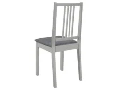 Lot De 4 Chaises De Salle à Manger Cuisineà Dîner Avec Coussins Gris Bois Solide CDS022102 -Mobilia Boutique chaise 22477861