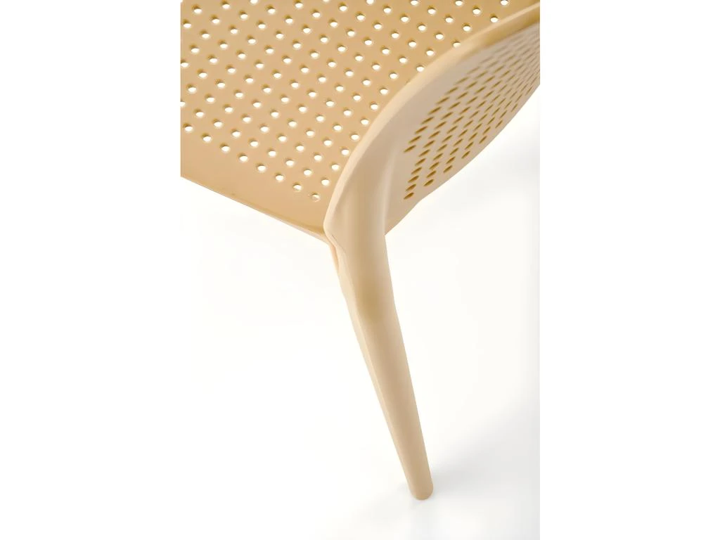 Chaise Design En Polypropylène 42 X 55 X 79 Cm - Orange 11 Chaise Design En Polypropylène 42 X 55 X 79 Cm - Orange – Image 9