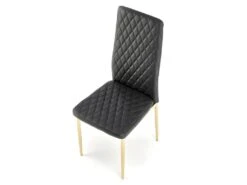 Chaise Design En Cuir écologique 40 X 50 X 98 Cm - Noir -Mobilia Boutique chaise 22723985