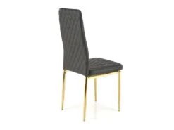 Chaise Design En Cuir écologique 40 X 50 X 98 Cm - Noir -Mobilia Boutique chaise 22723987