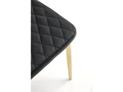 Chaise Design En Cuir écologique 40 X 50 X 98 Cm - Noir -Mobilia Boutique chaise 22723991