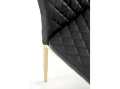 Chaise Design En Cuir écologique 40 X 50 X 98 Cm - Noir -Mobilia Boutique chaise 22723993