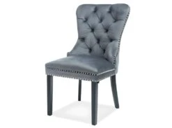 Chaise De Salle à Manger Design 51 X 46 X 98 Cm - Gris -Mobilia Boutique chaise 22724013