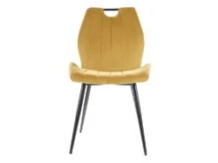 Chaise En Velours 51 X 46 X 91 Cm - Curry -Mobilia Boutique chaise 22741891