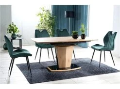 Chaise En Velours 51 X 46 X 91 Cm - Vert -Mobilia Boutique chaise 22741973