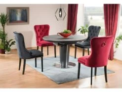 Chaise De Salle à Manger Design 51 X 46 X 98 Cm - Noir -Mobilia Boutique chaise 22742051