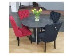 Chaise De Salle à Manger Design 51 X 46 X 98 Cm - Noir -Mobilia Boutique chaise 22742053