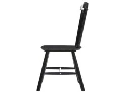 Chaise De Table Noire En Bois D'Hévéa H 87 Cm -Mobilia Boutique chaise 22758423