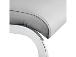 Lot De 4 Chaises De Salle à Manger - En Similicuir - Gris Clair -Mobilia Boutique chaise 22801341