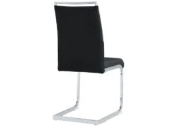 Lot De 6 Chaises De Salle à Manger - Dossier En Similicuir Et Lin - Noir -Mobilia Boutique chaise 22801703