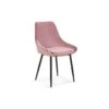 Chaise MICRA Velours Rose, Dimensions: H86 X L49 X P61 Cm, Idéal Pour Un Salon De Prestige 1 Chaise MICRA Velours Rose, Dimensions: H86 X L49 X P61 Cm, Idéal Pour Un Salon De Prestige -Mobilia Boutique chaise 22804183