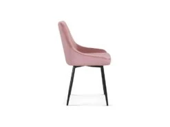 Chaise MICRA Velours Rose, Dimensions: H86 X L49 X P61 Cm, Idéal Pour Un Salon De Prestige -Mobilia Boutique chaise 22804191