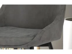 Chaise MICRA PU Gris Clair, Dimensions: H86 X L49 X P61 Cm, Idéal Pour Un Salon De Prestige -Mobilia Boutique chaise 22804199
