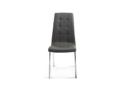 Chaise MERIL PU Gris, Dimensions: H96 X L42 X P55 Cm, Idéal Pour Une Salle à Manger Tape-à-l'œil -Mobilia Boutique chaise 22858741