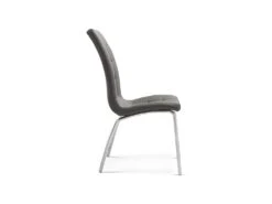 Chaise MERIL PU Gris, Dimensions: H96 X L42 X P55 Cm, Idéal Pour Une Salle à Manger Tape-à-l'œil -Mobilia Boutique chaise 22858743
