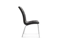 Chaise MERIL PU Noir, Dimensions: H96 X L42 X P55 Cm, Idéal Pour Une Salle A Mangé Tape A L'œil -Mobilia Boutique chaise 22858753