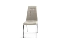 Chaise MERIL PU Cappuccino, Dimensions: H96 X L42 X P55 Cm, Idéal Pour Une Salle A Mangé Tape A L'œil -Mobilia Boutique chaise 22858761