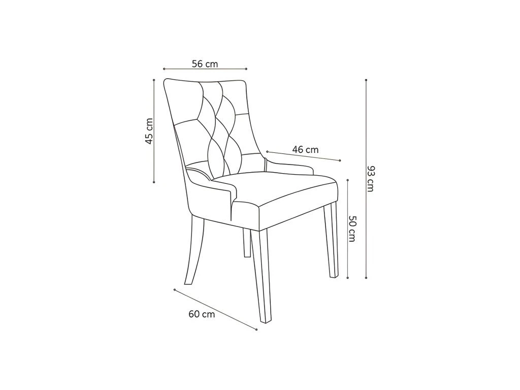 Chaise ROYA Velours Gris, Pieds Antique Brossé Bois, Dimension H93 X L57 X P60 Cm, Idéal Pour Votre Cuisine Ou Salle à Manger 4 Chaise ROYA Velours Gris, Pieds Antique Brossé Bois, Dimension H93 X L57 X P60 Cm, Idéal Pour Votre Cuisine Ou Salle à Manger – Image 2