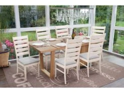 Lot De 6 Chaises De Salle à Manger Cuisine Chaise Tissu Gris Et Bois Massif Clair 04_0000850 -Mobilia Boutique chaise 22927145