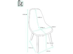 Lot De 2 Chaises Cuisine Style Scandinave NAO (noir) -Mobilia Boutique chaise 23022077