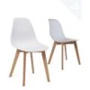 Lot De 2 Chaises Cuisine Style Scandinave NAO (blanc) -Mobilia Boutique chaise 23022079