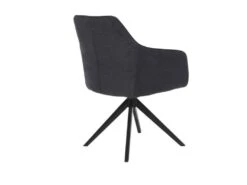 Chaise MUSE - Avec Accoudoirs - Tissu - Anthracite -Mobilia Boutique chaise 23022159