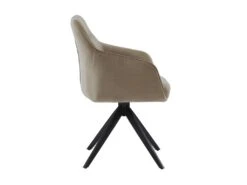 Chaise MUSE - Avec Accoudoirs - Tissu - Beige -Mobilia Boutique chaise 23023799