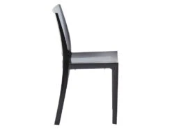 Lot De 6 Chaises Empilables HELLY - Polycarbonate Plein - Gris Ardoise -Mobilia Boutique chaise 234575